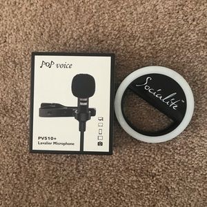 Pop Voice Microphone & Socialite phone clip
